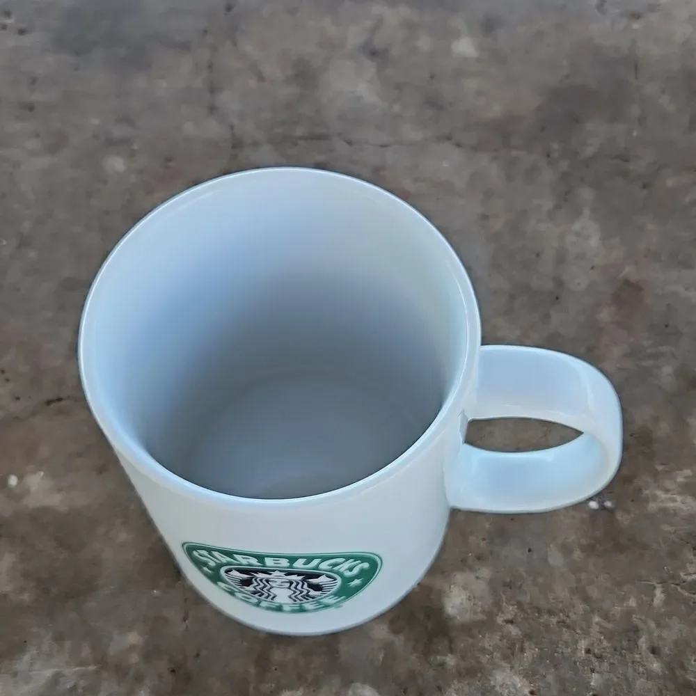 Starbucks 1999 Siren White Coffee Cup